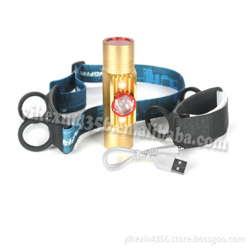 Headlamp / Wrist light 4 Modes Cree Q5 LED Rechargeable Headlamp With Build-in Battery